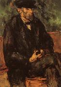 Paul Cezanne Portrati du jardinier Vallier oil painting reproduction